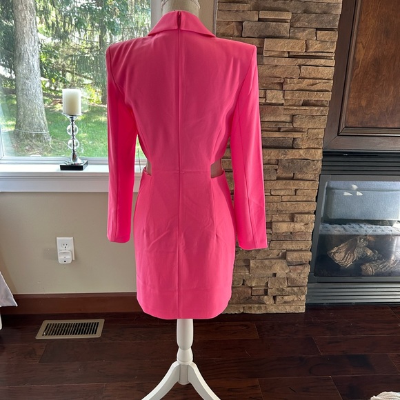 Express Tuxedo Dress W/Side Cutouts In Pink-Size S NWT🩷 - Picture 6 of 7
